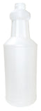 TPI Center Neck Decanter Quart Round Plastic Bottle, 32oz