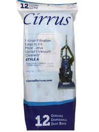 Cirrus Style A Vacuum Bags, Mircoply, 12pk