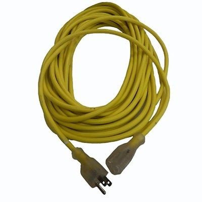 Yellow 50' Extension Cord 16/3 with Lighted Ends, ProTeam 101678
