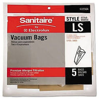 Sanitaire Upright Vacuum Cleaner Bags, Allergen Filtration, Style LS 5pk