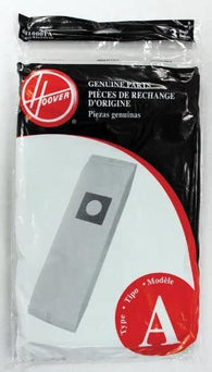 Hoover Vacuum Bags Type A 3pk, 4010001A