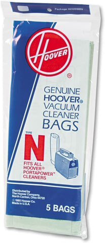 Hoover Vacuum Bags, Type N, 5pk, 4010038N